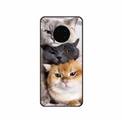 Husa personalizata tip carcasa HQPrint pentru Huawei Mate 30 Pro, model Cats, multicolor, S1D1M0116