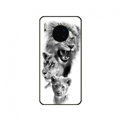 Husa personalizata tip carcasa HQPrint pentru Huawei Mate 30 Pro, model Lion 3, multicolor, S1D1M0118