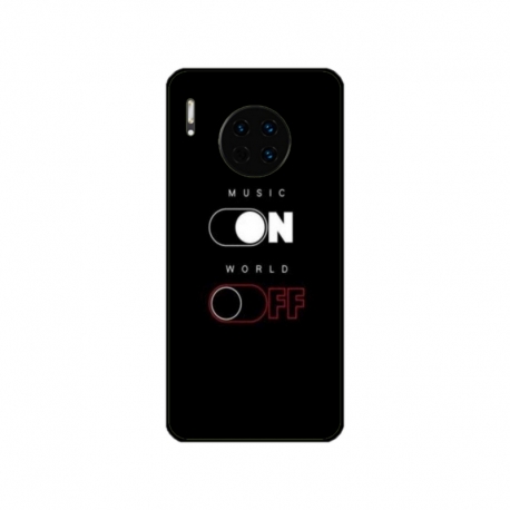 Husa personalizata tip carcasa HQPrint pentru Huawei Mate 30 Pro, model Phone On World Off, multicolor, S1D1M0131