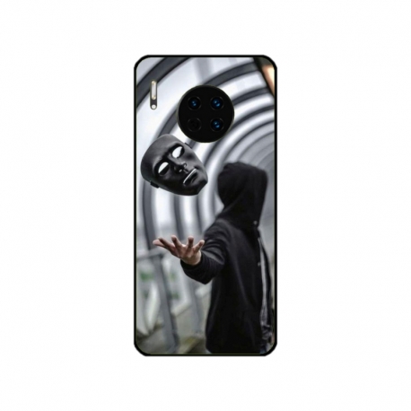 Husa personalizata tip carcasa HQPrint pentru Huawei Mate 30 Pro, model Mask, multicolor, S1D1M0199