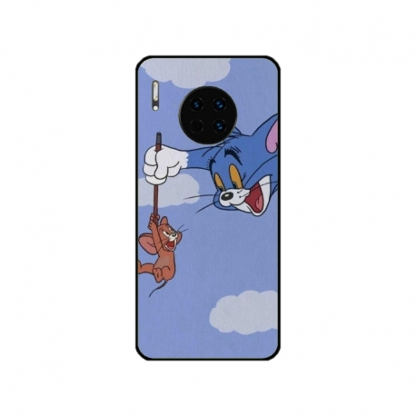 Husa personalizata tip carcasa HQPrint pentru Huawei Mate 30 Pro, model Tom and Jerry 1, multicolor, S1D1M0203