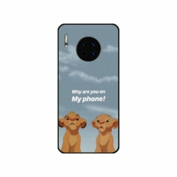 Husa personalizata tip carcasa HQPrint pentru Huawei Mate 30 Pro, model Why are you on my phone, multicolor, S1D1M0220