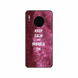Husa personalizata tip carcasa HQPrint pentru Huawei Mate 30 Pro, model Keep Calm and Sparkle On, multicolor, S1D1M0252