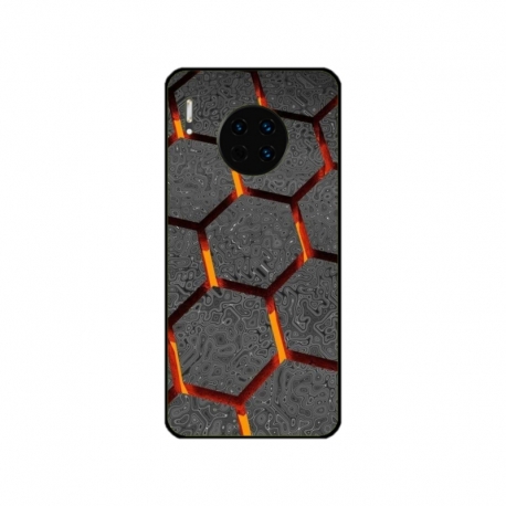 Husa personalizata tip carcasa HQPrint pentru Huawei Mate 30 Pro, model Lava Hex, multicolor, S1D1M0265