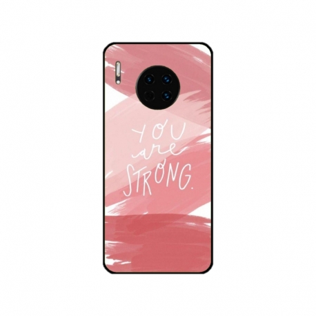 Husa personalizata tip carcasa HQPrint pentru Huawei Mate 30 Pro, model You are Strong, multicolor, S1D1M0275