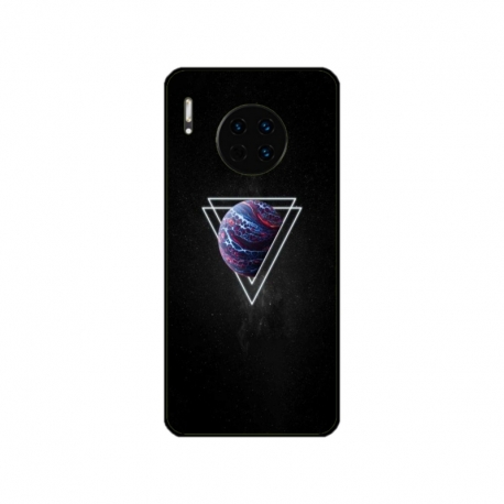 Husa personalizata tip carcasa HQPrint pentru Huawei Mate 30 Pro, model Triangle Planet, multicolor, S1D1M0278