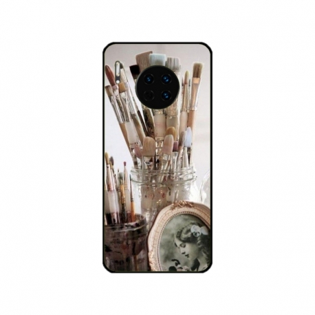 Husa personalizata tip carcasa HQPrint pentru Huawei Mate 30 Pro, model Brush, multicolor, S1D1M0282