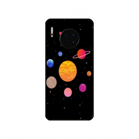 Husa personalizata tip carcasa HQPrint pentru Huawei Mate 30 Pro, model Colorful Galaxy, multicolor, S1D1M0283