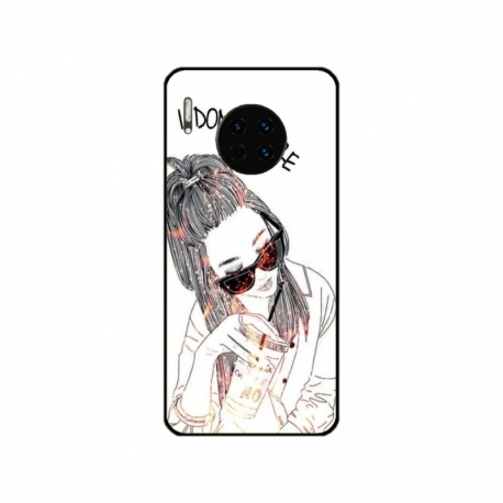 Husa personalizata tip carcasa HQPrint pentru Huawei Mate 30 Pro, model I dont care, multicolor, S1D1M0320