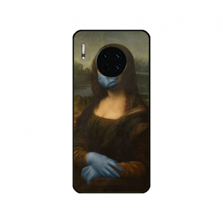 Husa personalizata tip carcasa HQPrint pentru Huawei Mate 30 Pro, model Covid Mona Lisa, multicolor, S1D1M0327