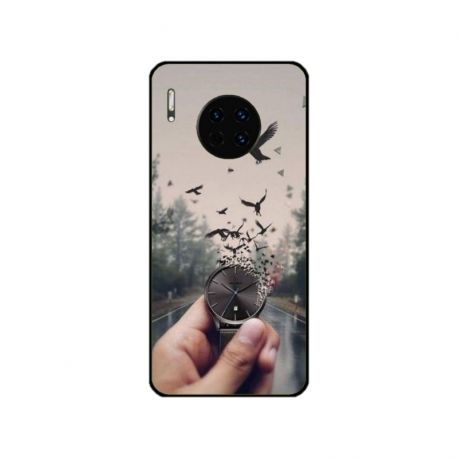Husa personalizata tip carcasa HQPrint pentru Huawei Mate 30 Pro, model Time Flies 2, multicolor, S1D1M0365