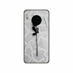 Husa personalizata tip carcasa HQPrint pentru Huawei Mate 30, model Black Rose, multicolor, S1D1M0021