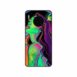 Husa personalizata tip carcasa HQPrint pentru Huawei Mate 30, model Colorful Girl, multicolor, S1D1M0249