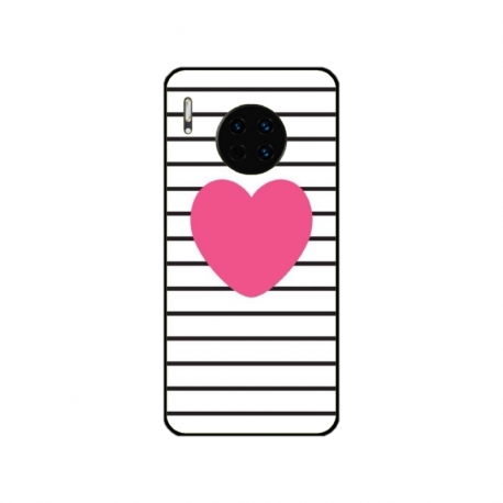Husa personalizata tip carcasa HQPrint pentru Huawei Mate 30, model Heart, multicolor, S1D1M0291