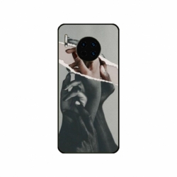 Husa personalizata tip carcasa HQPrint pentru Huawei Mate 30, model Black and White Hands, multicolor, S1D1M0300