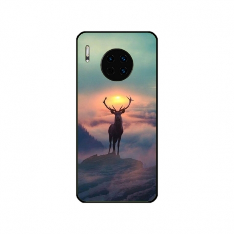 Husa personalizata tip carcasa HQPrint pentru Huawei Mate 30, model Antlers, multicolor, S1D1M0303
