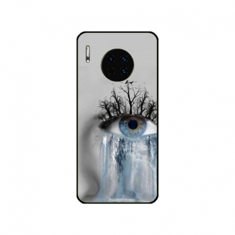 Husa personalizata tip carcasa HQPrint pentru Huawei Mate 30, model Teary Eye, multicolor, S1D1M0307