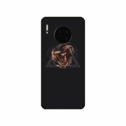 Husa personalizata tip carcasa HQPrint pentru Huawei Mate 30, model Triangle Rose, multicolor, S1D1M0316