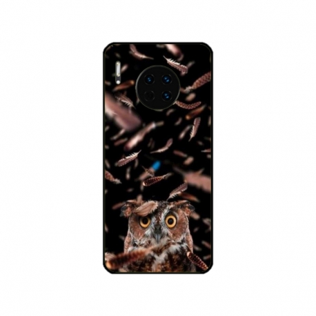 Husa personalizata tip carcasa HQPrint pentru Huawei Mate 30, model Owl, multicolor, S1D1M0334
