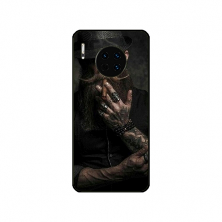 Husa personalizata tip carcasa HQPrint pentru Huawei Mate 30, model Beard Man, multicolor, S1D1M0355