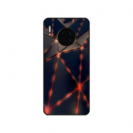 Husa personalizata tip carcasa HQPrint pentru Huawei Mate 30, model Lava Triangles, multicolor, S1D1M0367