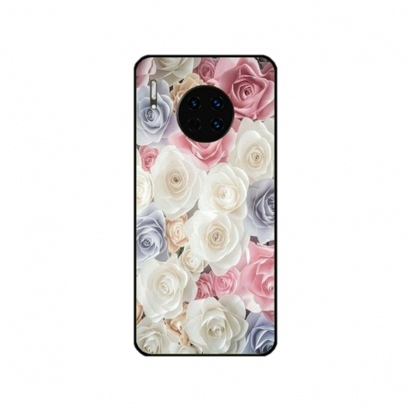 Husa personalizata tip carcasa HQPrint pentru Huawei Mate 30, model Flowers 23, multicolor, S1D1M0385