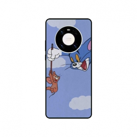 Husa personalizata tip carcasa HQPrint pentru Huawei Mate 40, model Tom and Jerry 1, multicolor, S1D1M0203