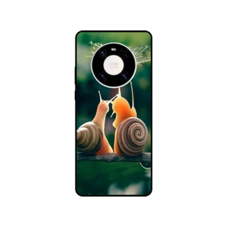 Husa personalizata tip carcasa HQPrint pentru Huawei Mate 40, model Snail, multicolor, S1D1M0231