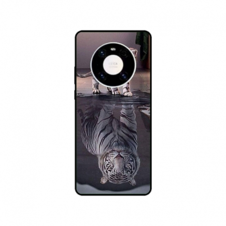 Husa personalizata tip carcasa HQPrint pentru Huawei Mate 40, model Tiger, multicolor, S1D1M0242