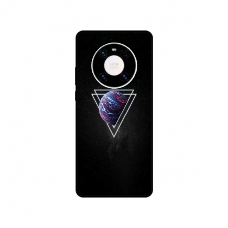 Husa personalizata tip carcasa HQPrint pentru Huawei Mate 40, model Triangle Planet, multicolor, S1D1M0278