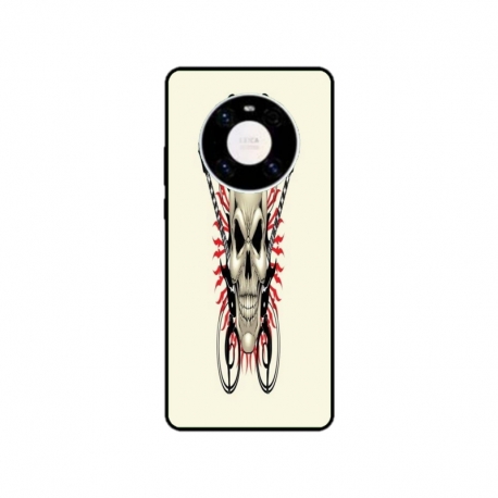 Husa personalizata tip carcasa HQPrint pentru Huawei Mate 40, model Skull 1, multicolor, S1D1M0284