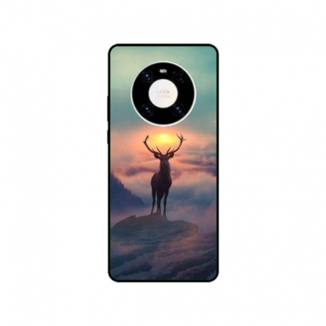 Husa personalizata tip carcasa HQPrint pentru Huawei Mate 40, model Antlers, multicolor, S1D1M0303