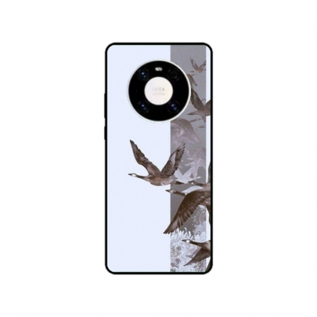 Husa personalizata tip carcasa HQPrint pentru Huawei Mate 40, model Birds, multicolor, S1D1M0314