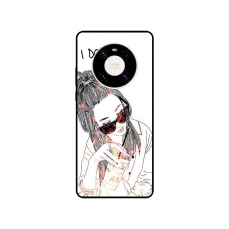 Husa personalizata tip carcasa HQPrint pentru Huawei Mate 40, model I dont care, multicolor, S1D1M0320
