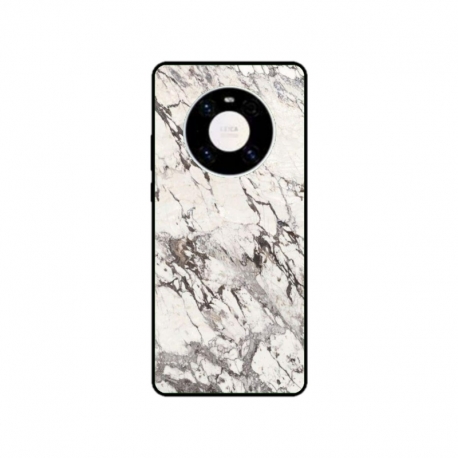Husa personalizata tip carcasa HQPrint pentru Huawei Mate 40, model White Marble, multicolor, S1D1M0325