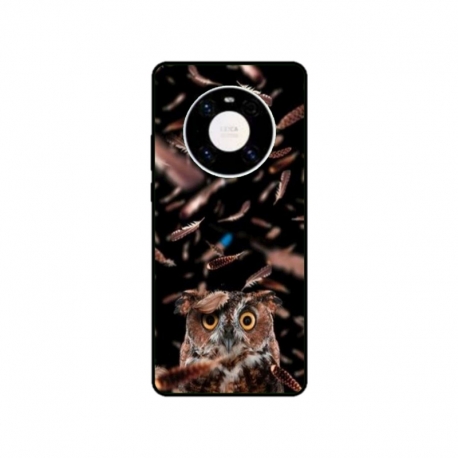 Husa personalizata tip carcasa HQPrint pentru Huawei Mate 40, model Owl, multicolor, S1D1M0334