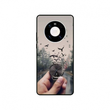 Husa personalizata tip carcasa HQPrint pentru Huawei Mate 40, model Time Flies 2, multicolor, S1D1M0365
