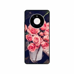 Husa personalizata tip carcasa HQPrint pentru Huawei Mate 40, model Flowers 22, multicolor, S1D1M0379
