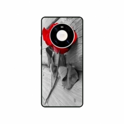 Husa personalizata tip carcasa HQPrint pentru Huawei Mate 40, model Rose, multicolor, S1D1M0384