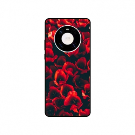 Husa personalizata tip carcasa HQPrint pentru Huawei Mate 40, model Flowers 24, multicolor, S1D1M0386