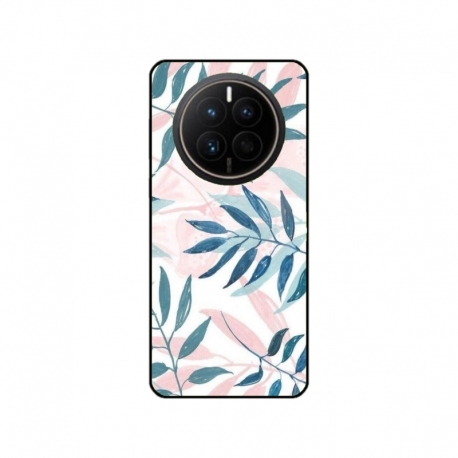 Husa personalizata tip carcasa HQPrint pentru Huawei Mate 50 Pro, model Leaf Design 1, multicolor, S1D1M0044