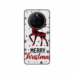 Husa personalizata tip carcasa HQPrint pentru Huawei Mate 50 Pro, model Merry Christmas Reindeer 1, multicolor, S1D1M0049