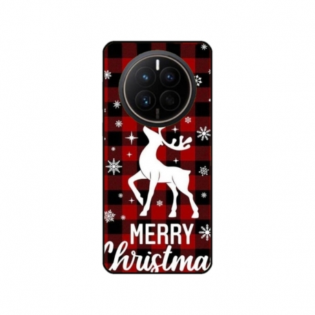 Husa personalizata tip carcasa HQPrint pentru Huawei Mate 50 Pro, model Merry Christmas Reindeer 2, multicolor, S1D1M0050