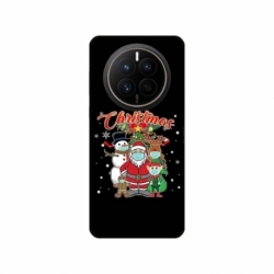 Husa personalizata tip carcasa HQPrint pentru Huawei Mate 50 Pro, model Covid Christmas, multicolor, S1D1M0054