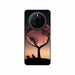 Husa personalizata tip carcasa HQPrint pentru Huawei Mate 50 Pro, model Moon Tree, multicolor, S1D1M0068