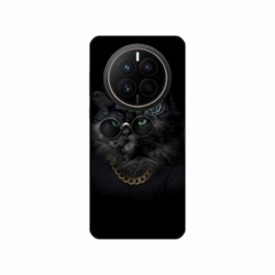 Husa personalizata tip carcasa HQPrint pentru Huawei Mate 50 Pro, model Black Cat 4, multicolor, S1D1M0097