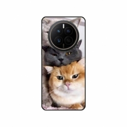 Husa personalizata tip carcasa HQPrint pentru Huawei Mate 50 Pro, model Cats, multicolor, S1D1M0116