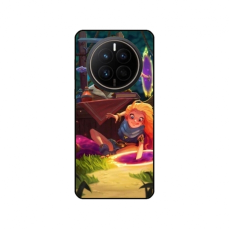 Husa personalizata tip carcasa HQPrint pentru Huawei Mate 50 Pro, model Tangled, multicolor, S1D1M0150