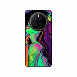 Husa personalizata tip carcasa HQPrint pentru Huawei Mate 50 Pro, model Colorful Girl, multicolor, S1D1M0249