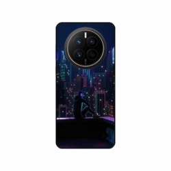 Husa personalizata tip carcasa HQPrint pentru Huawei Mate 50 Pro, model Neon City, multicolor, S1D1M0260